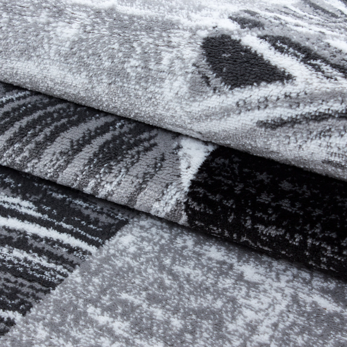 AY YILDIZ Kurzflor-Teppich PARMA 9220 Schwarz