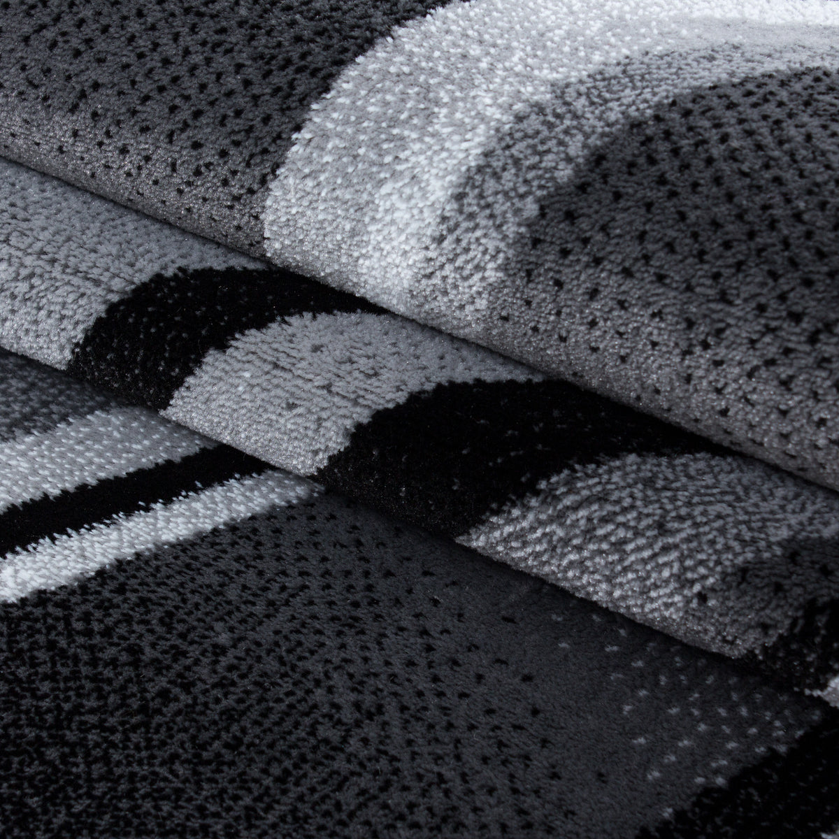 AY YILDIZ Kurzflor-Teppich PARMA 9210 Schwarz