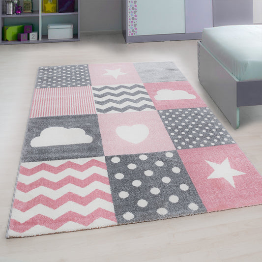 AY YILDIZ Kinderteppich KIDS 620 Pink
