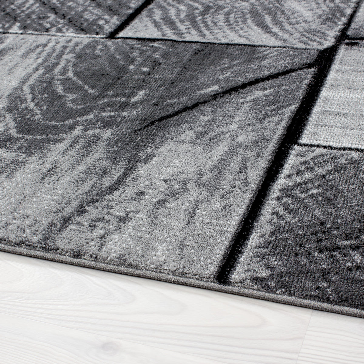 AY YILDIZ Kurzflor-Teppich PARMA 9260 Schwarz