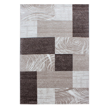 AY YILDIZ Kurzflor-Teppich PARMA 9220 Braun
