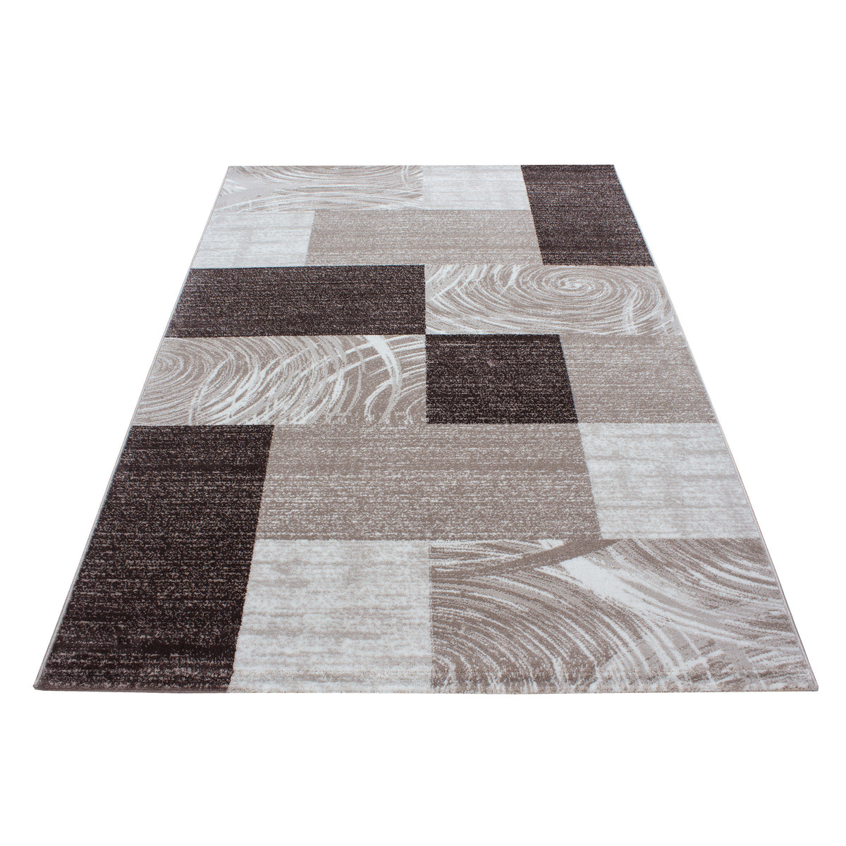 AY YILDIZ Kurzflor-Teppich PARMA 9220 Braun