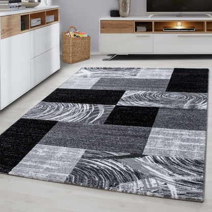 AY YILDIZ Kurzflor-Teppich PARMA 9220 Schwarz