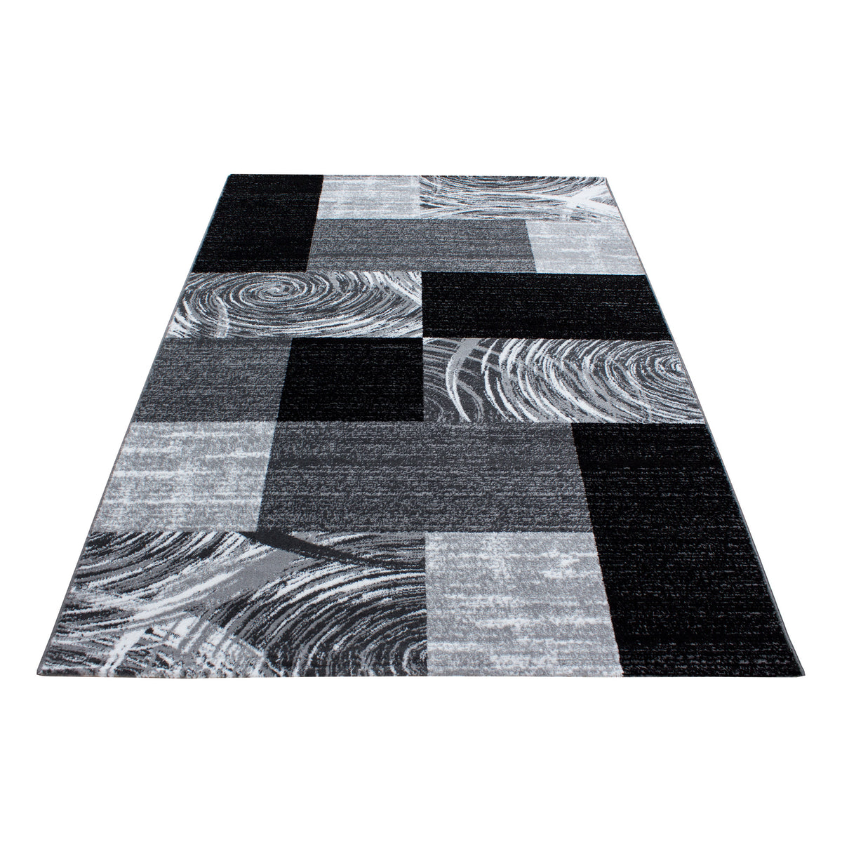 AY YILDIZ Kurzflor-Teppich PARMA 9220 Schwarz