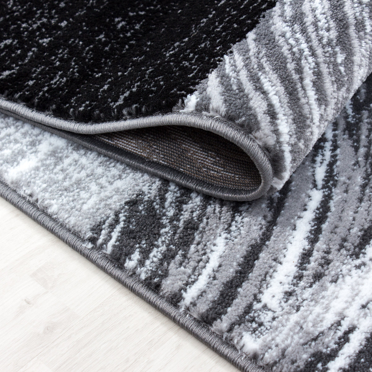 AY YILDIZ Kurzflor-Teppich PARMA 9220 Schwarz