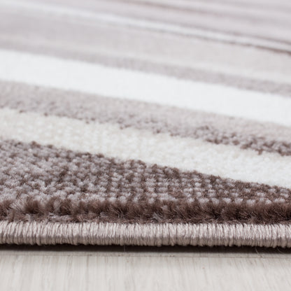 AY YILDIZ Kurzflor-Teppich PARMA 9210 Braun