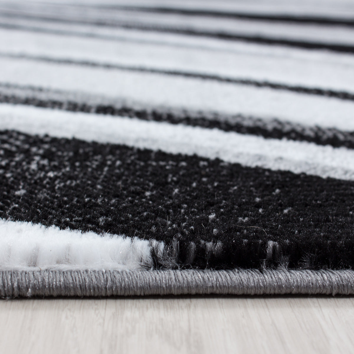 AY YILDIZ Kurzflor-Teppich PARMA 9210 Schwarz