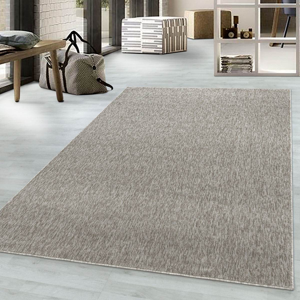 AY YILDIZ Kurzflor-Teppich NIZZA 1800 Beige