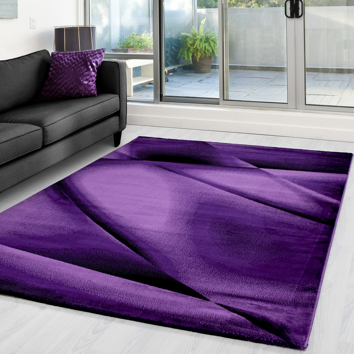 AY YILDIZ Kurzflor-Teppich MIAMI 6590 Violett