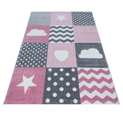 AY YILDIZ Kinderteppich KIDS 620 Pink
